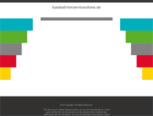 Tablet Screenshot of fussball-forum-fussifans.de